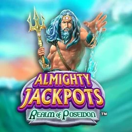 Almighty Jackpots – Realm of Poseidon online game logo by Novomatic on wazambalive.gr