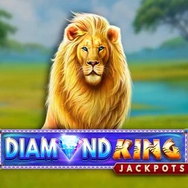 Diamond King Jackpots game by SpinPlay Games – logo hosted on Wazamba Casino