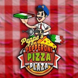 Peppe’s Pepperoni Pizza Plaza slot logo by Pragmatic Play at Wazamba Casino
