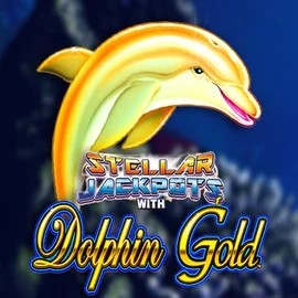 Dolphin Gold with Stellar Jackpots slot icon by Lightning Box Game, available at Wazamba Casino
