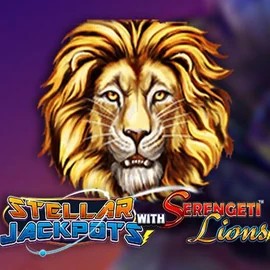 Stellar Jackpots with Serengeti Lions logo – Jackpots by Lightning Box Game at Wazamba Casino