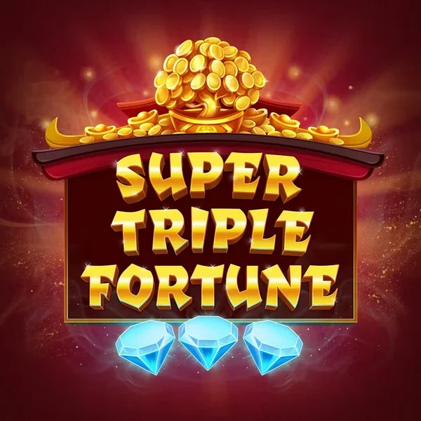 Super Triple Fortune slot logo by Greentube at Wazamba Casino